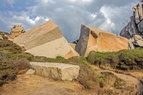 Capo Testa, antiker Steinbruch