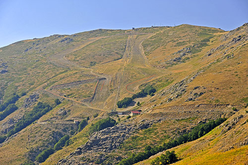 Der Skilift am Bruncu Spina