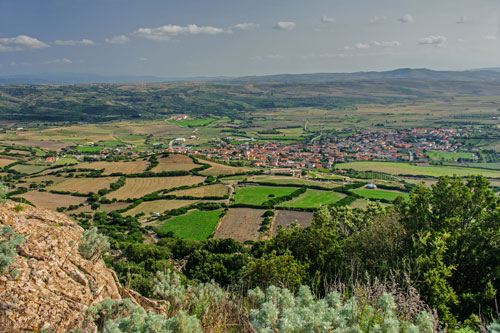 Santa Vittoria, Blick auf die Ebene